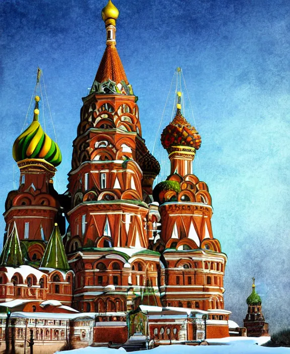 Image similar to russia, digital painting