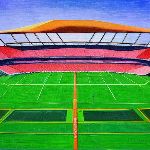 Image similar to olympic stadium, montreal, 1 9 7 6, digital art