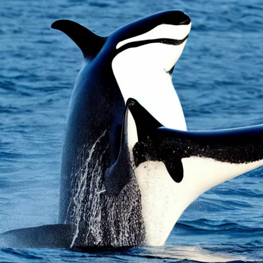 Image similar to a killerwhale - cat - hybrid, animal photography