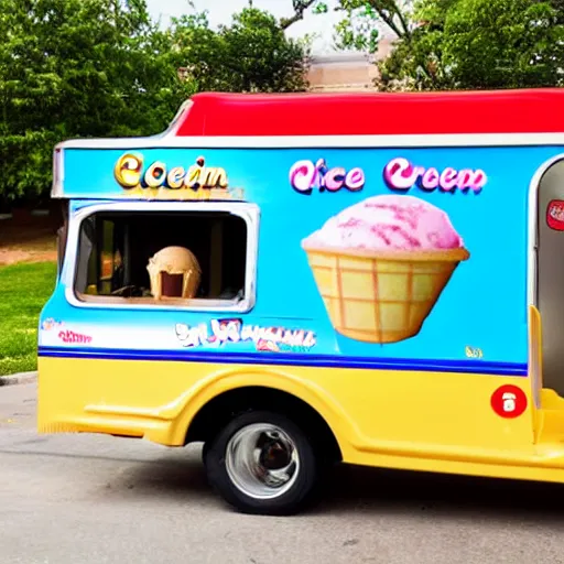 Image similar to menu of ice cream on side of ice cream truck