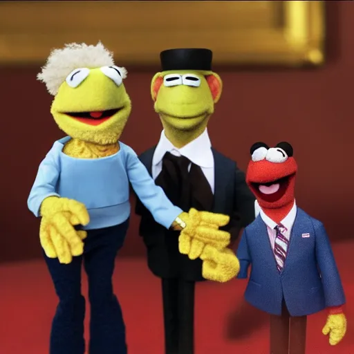 Image similar to A muppet of Joe Biden