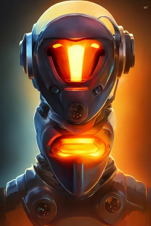 Image similar to epic mask helmet robot ninja portrait stylized as fornite style game design fanart by concept artist gervasio canda, behance hd by jesper ejsing, by rhads, makoto shinkai and lois van baarle, ilya kuvshinov, rossdraws global illumination radiating a glowing aura global illumination ray tracing hdr render in unreal engine 5