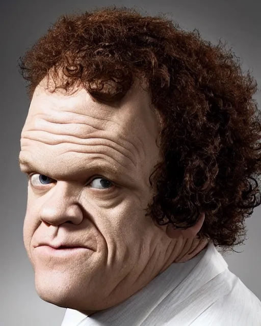 Image similar to john c reilly's head with wig made of cauliflower