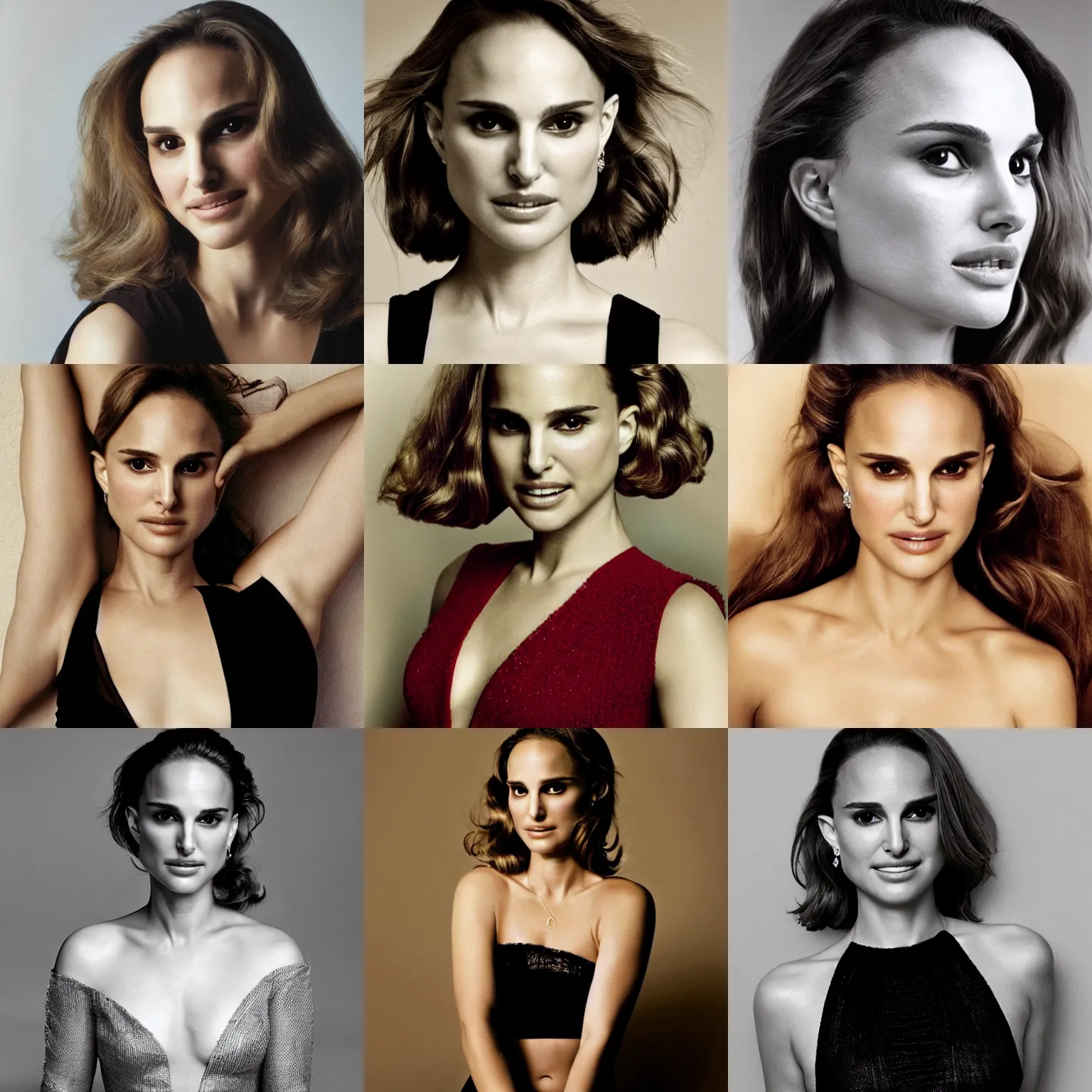 Prompt: alluring portrait photograph of natalie portman, full body, elegant, naughty smile, sultry and sensual