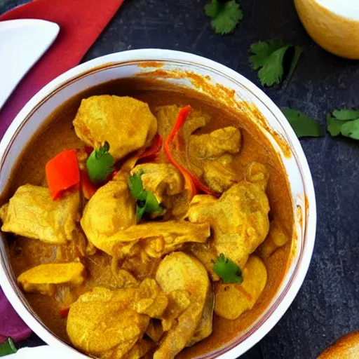 Image similar to Chicken curry with Pringles on top