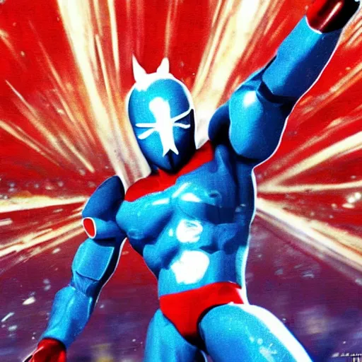 Image similar to pepsiman destroys the world