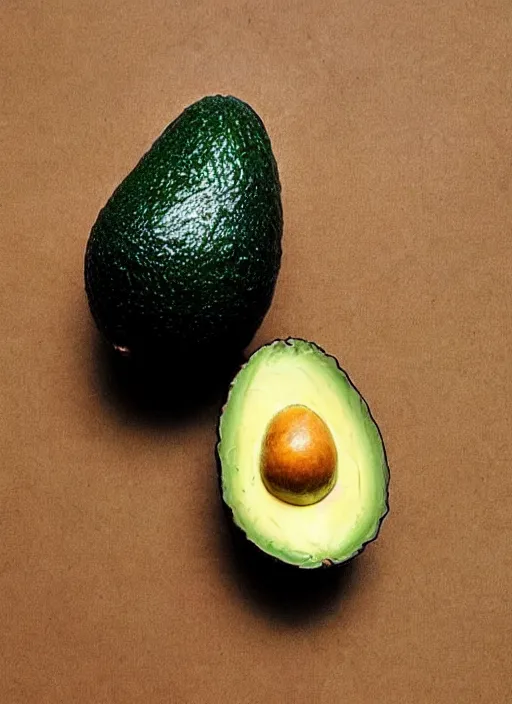 Image similar to an avocado that looks like jeff goldblum