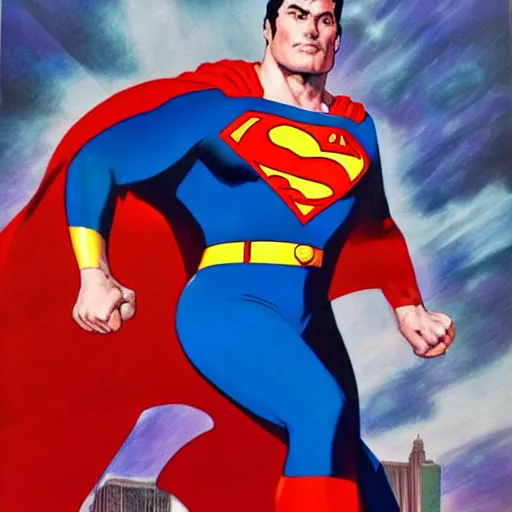 Image similar to superman by Alex Ross