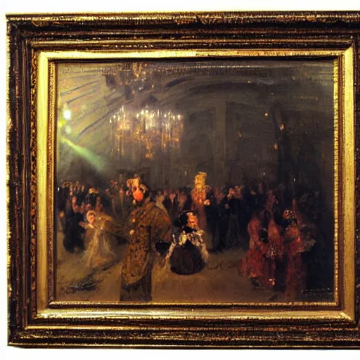 Image similar to a painting by Adolph Menzel