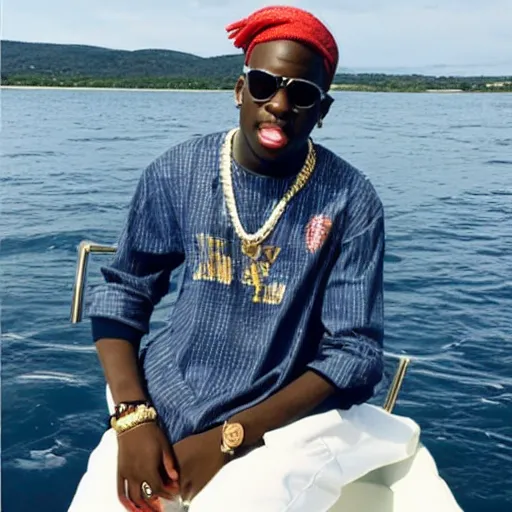 Prompt: “Lil Yachty on a yacht”