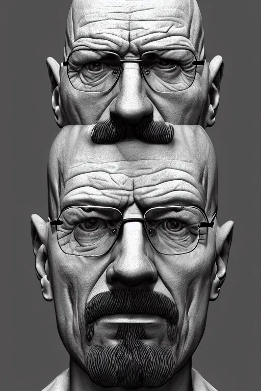 Image similar to Walter White Zbrush model, zbrush