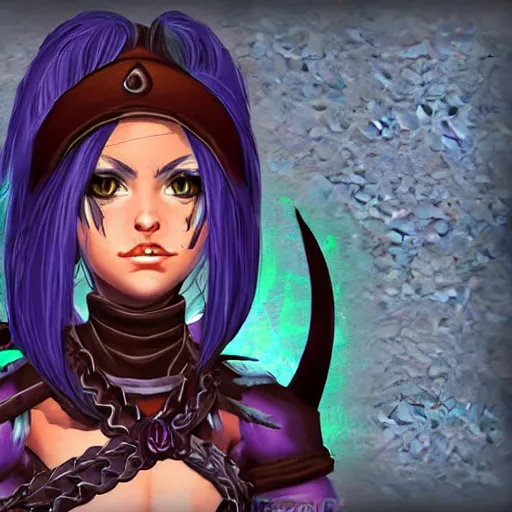 Image similar to PSX JRPG character portrait of a dark elf rogue necromancer