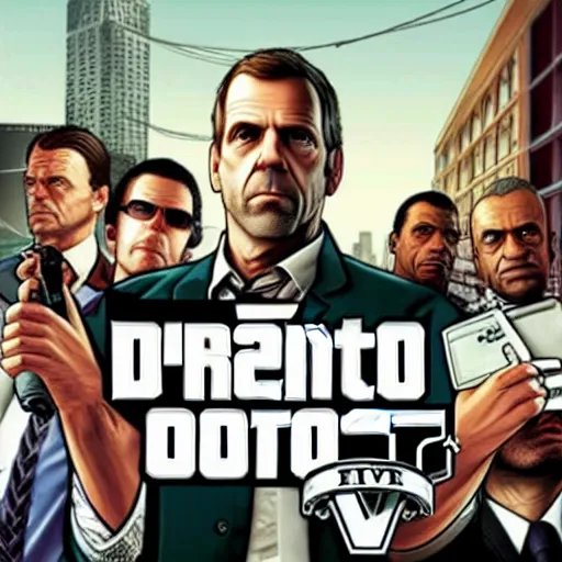 Image similar to dr. house new grand theft auto poster