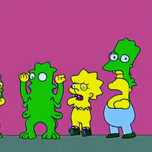 Image similar to cthulhu on an episode of The Simpsons