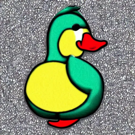 Image similar to a duck with bling