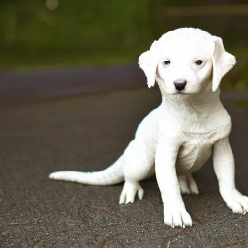 Image similar to photo of a reptilian dragon puppy