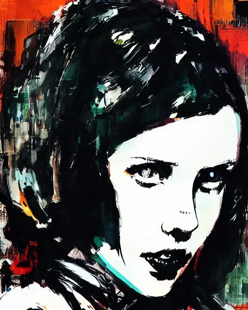 Image similar to millie bobby brown by yoji shinkawa