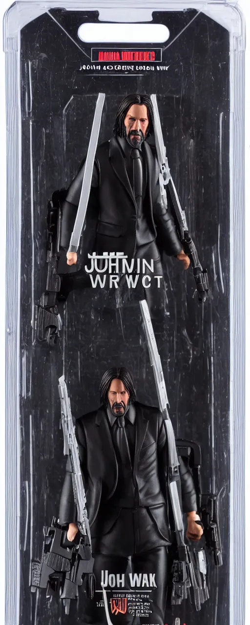 Image similar to john wick action figure