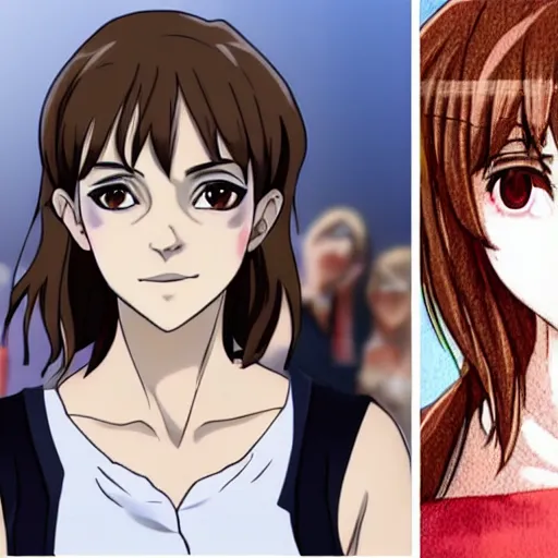 Image similar to emma watson in anime