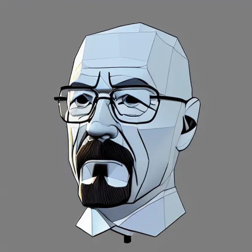 Image similar to ps1 low poly model of Walter White