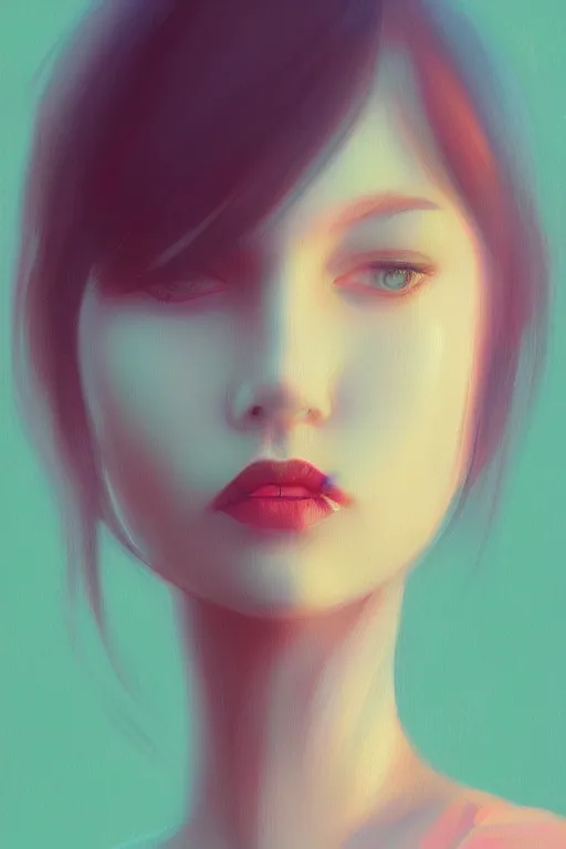 Prompt: photo of a girl with a lily instead of her head in vibrant lighting, elegant, highly detailed, smooth, sharp focus, illustration, beautiful, geometric, trending on artstation, cinematic, artwork by WLOP
