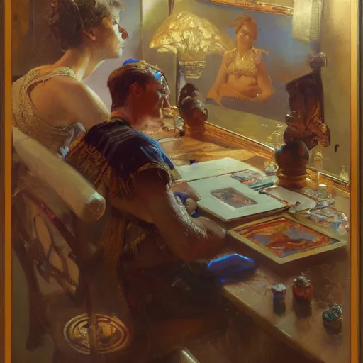 Image similar to donald mcdonald, highly detailed painting by gaston bussiere, craig mullins, j. c. leyendecker, 8 k