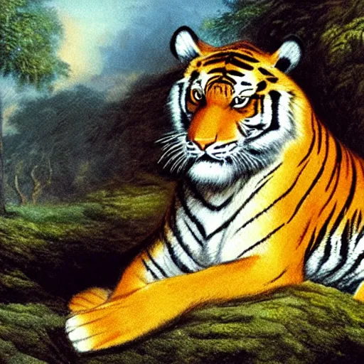 Prompt: tiger, old testament