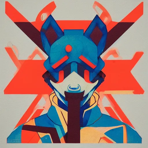 Prompt: Supreme x Starfox Profile Picture by Sachin Teng, asymmetrical, Organic Painting , Matte Painting, geometric shapes, hard edges, graffiti, street art,:2 by Sachin Teng:4