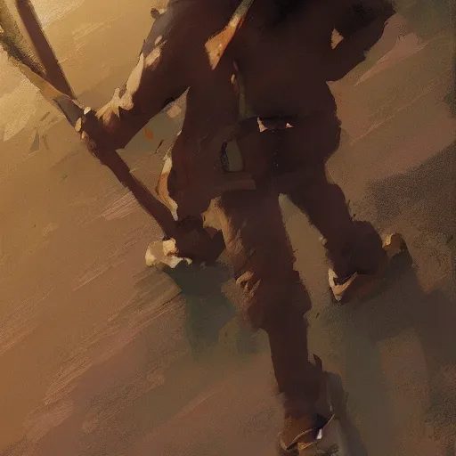 Prompt: Hiking cane, stick. by Craig mullins, Steve Purcell, Ralph McQuarrie. Trending on artstation. Centered image, no background