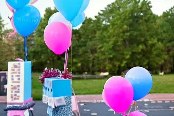 Image similar to 9 / 1 1 gender reveal