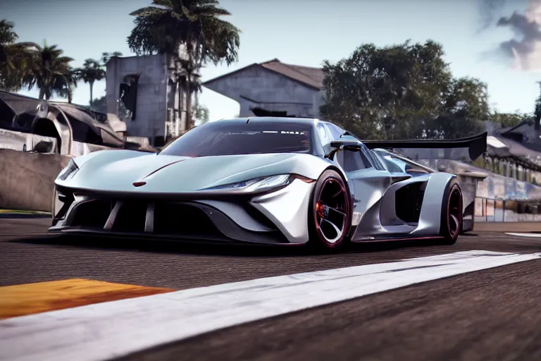 Image similar to photo wallpaper sport car gran turismo 7 forza horizon need for speed fast and furious 5 unreal engine supercar hypercar game concept car octane render, 4 khd 2 0 2 2 3 d cgi rtx style chrome reflexion global illumination ray tracing hdr arstation pixar and disney unreal