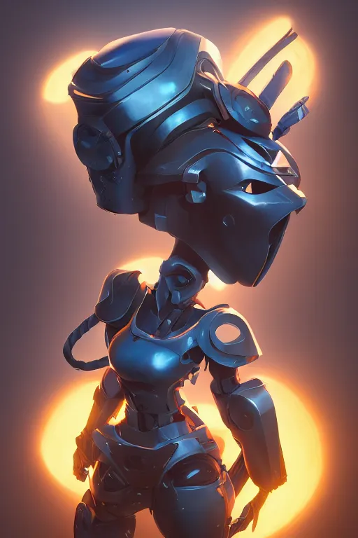 Image similar to epic mask helmet robot ninja portrait stylized as fornite style game design fanart by concept artist gervasio canda, behance hd by jesper ejsing, by rhads, makoto shinkai and lois van baarle, ilya kuvshinov, rossdraws global illumination radiating a glowing aura global illumination ray tracing hdr render in unreal engine 5