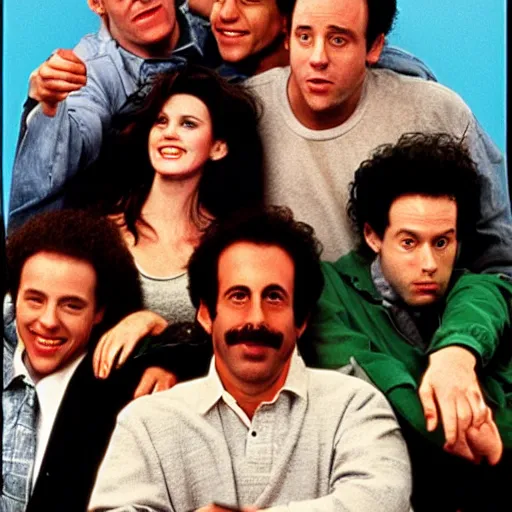 Image similar to cast of seinfeld, rolling stone magazine mid 1 9 9 0 s