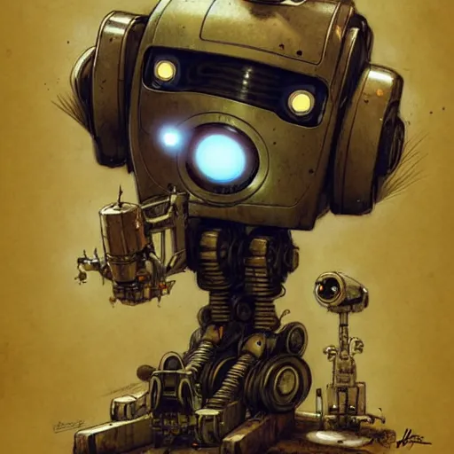 Prompt: robot by jean - baptiste monge