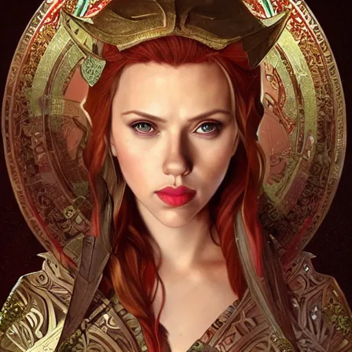 Scarlett Johansson as a elf archer, cute, fantasy, | Stable Diffusion