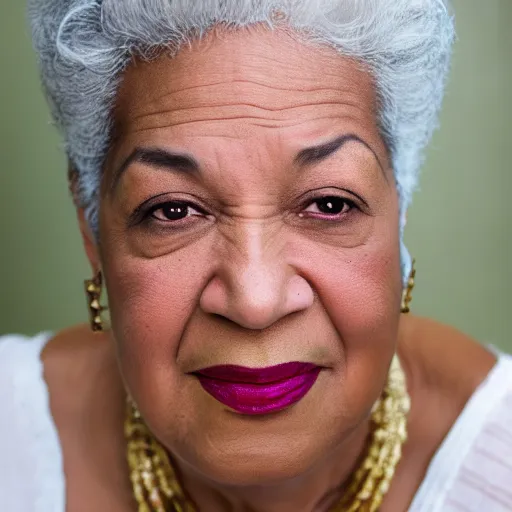 Image similar to dslr photo portrait still of 6 0 year old age 6 0 billie holiday at age 6 0!!!, 8 5 mm f 1. 8