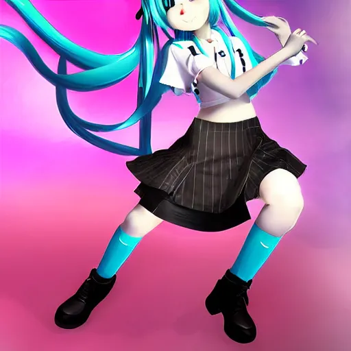 Image similar to Hatsune Miku by Aly Fell