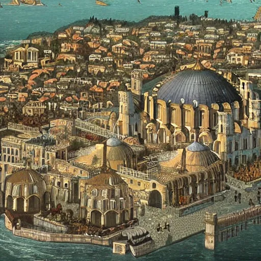 Image similar to constantinople if the byzantine empire never fell