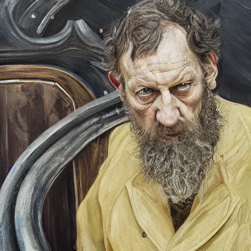 Prompt: high quality high detail painting by lucian freud, hd, balon greyjoy