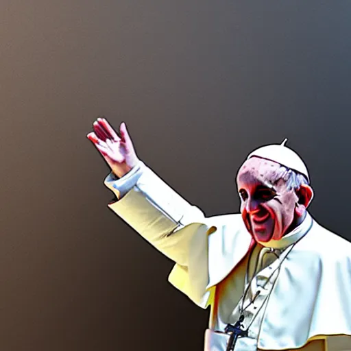 Prompt: pope francis in star wars episode 3, 8 k resolution, cinematic lighting, anatomically correct