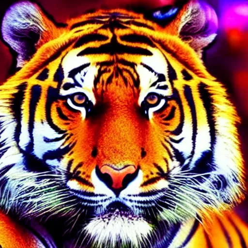 Prompt: tiger in the universe