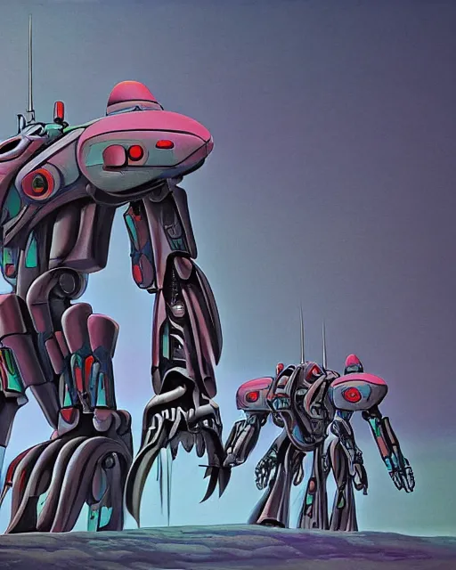 Image similar to modern minimal mecha by roger dean, biomechanical, 4 k, hyper detailed