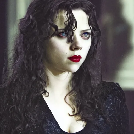 Image similar to scarlett johannson as a vampire