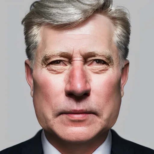 Image similar to augustus aloysius corporate portrait, senior sales marketing acquisitions ceo executive vp, purple green color scheme, professional studio lighting, hyperreal detailed lifelike facial features, corporate portraiture photographed by david lynch