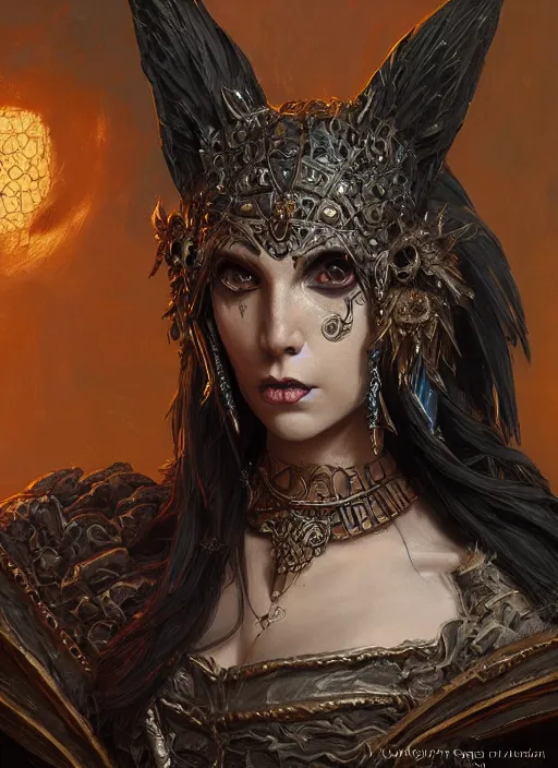 Prompt: byzantine gothic camazotz goddess, highly detailed, digital painting, trending on artstation, concept art, sharp focus, illustration, art by artgerm and greg rutkowski and magali villeneuve