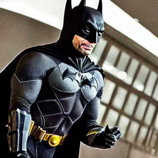 Prompt: Eugenio Derbez as Batman