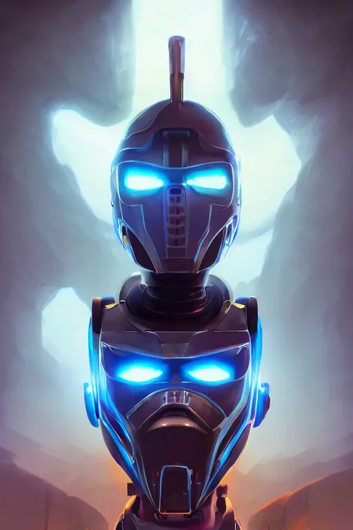 Image similar to epic mask helmet robot ninja portrait stylized as fornite style game design fanart by concept artist gervasio canda, behance hd by jesper ejsing, by rhads, makoto shinkai and lois van baarle, ilya kuvshinov, rossdraws global illumination radiating a glowing aura global illumination ray tracing hdr render in unreal engine 5