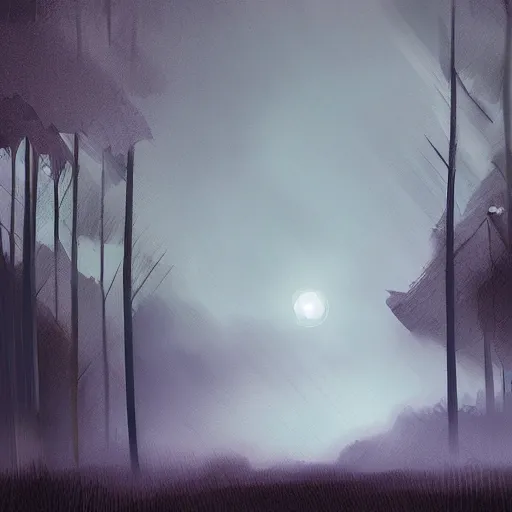 Prompt: the last light of a dying world fades away, digital art
