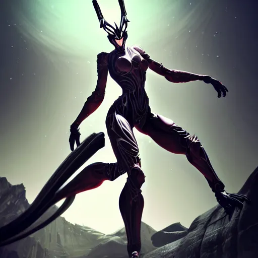 Prompt: beautiful and stunning giant female warframe, doing an elegant pose, looming over ant pov, about to step on and pov, slick elegant design, sharp claws, detailed shot, feet and hands, highly detailed art, epic cinematic shot, realistic, professional digital art, high end digital art, DeviantArt, artstation, Furaffinity, 8k HD render, epic lighting, depth of field