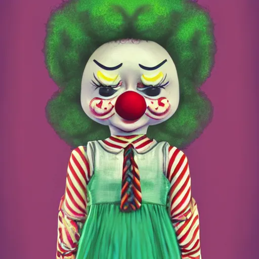 Prompt: Clown girl.